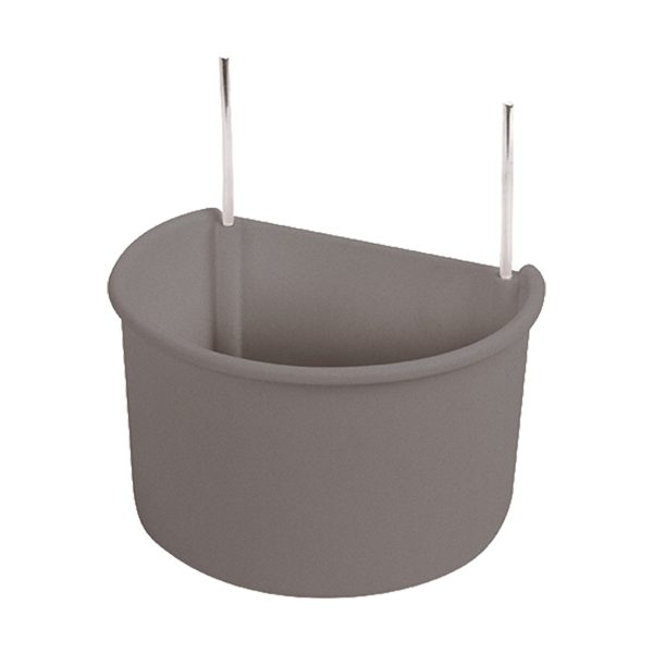 Comedouro P/ Papagaio C/ Ganchos - Reciclado 11X6,5 Cm (Pack 12Un)