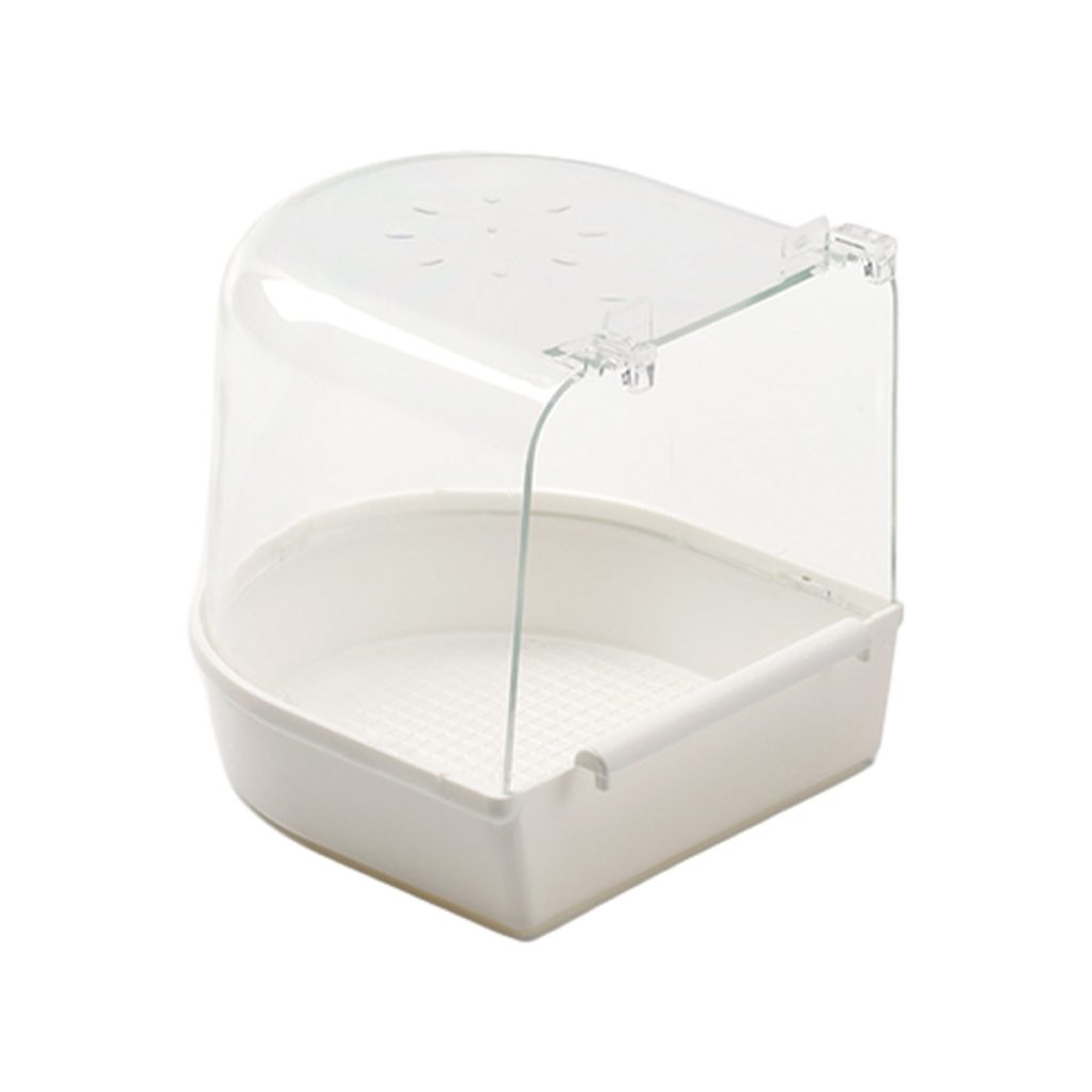 Banheira Exterior P/ Pássaros - Transparente 14X14X14 Cm (Cx 12Un)