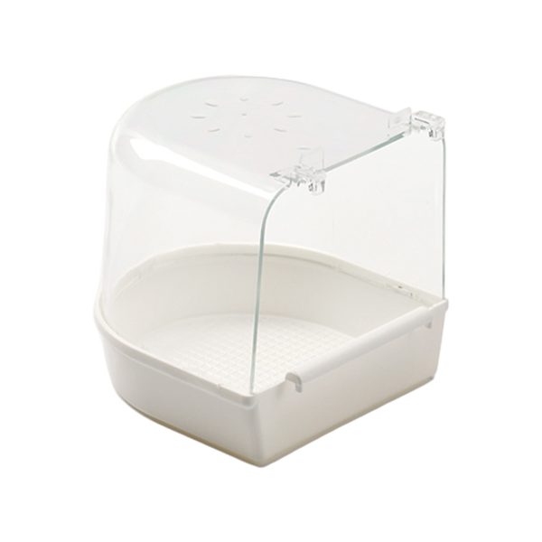Banheira Exterior P/ Pássaros - Transparente 14X14X14 Cm (Cx 12Un)