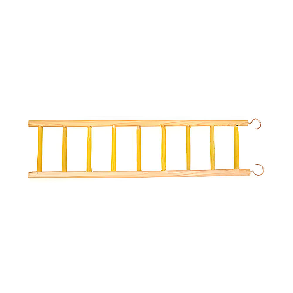 Brinquedo P/ Pássaro - Escada Cimento 9 Degraus - 9,5X39 Cm - Amarelo