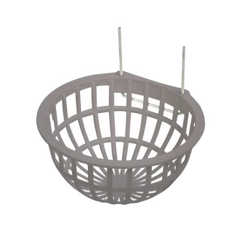Ninho Plástico C/ Ganchos Metal - 10X10X6 Cm (Pack 12Un)