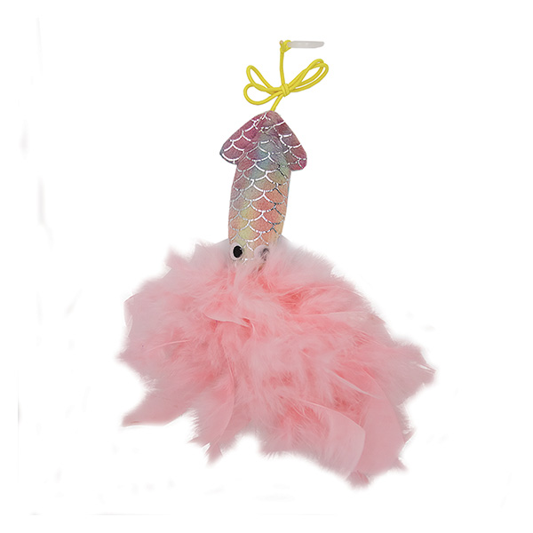 Brinquedo Gato - "Mermaid Squid" - 23X12X3 Cm - Rosa