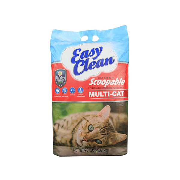 Litter Aglomerante P/ Gatos "Easy Clean" Multi-Cat - 9 Kg