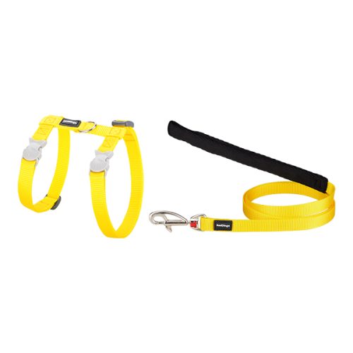 Peitoral+Trela Gato Reddingo "Plain" - (Xs) 12Mm X 120Cm - Classic Yellow