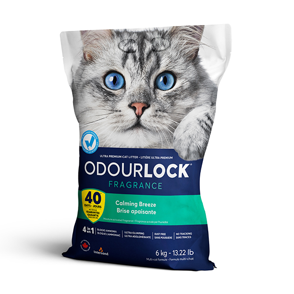 Litter Ultra-Aglomerante P/ Gatos "Odourlock" - Calming Breeze - 6 Kg