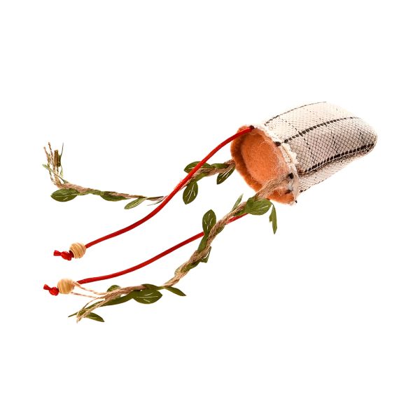 Brinquedo Gato "Pillow With Strings" - 22X6 Cm
