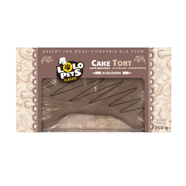 Bolo P/ Cão - Nozes E Chocolate - 250G