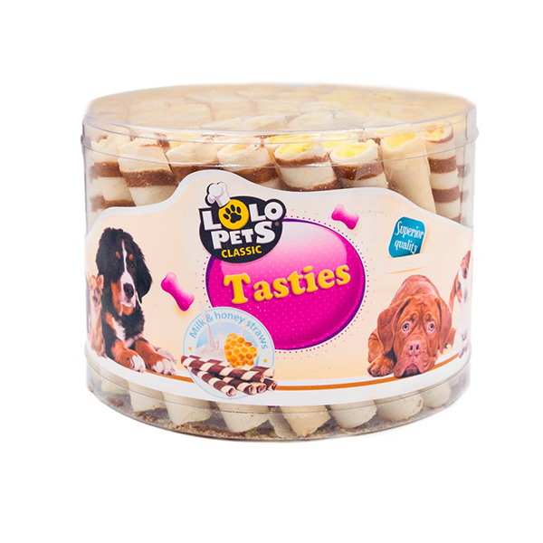 Snack Rolinhos "Tasties" - Leite E Mel - 60 Unidades