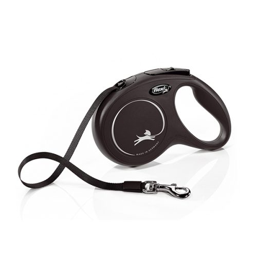 Flexi New Classic (Fita/Tam. Xs) 3 Mt / 12 Kg (Preto) - Xs - 3 Mt / 12 Kg