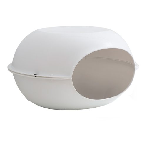 Casota Plástico "Luna Bianco" - 57X38X31 Cm - Branco