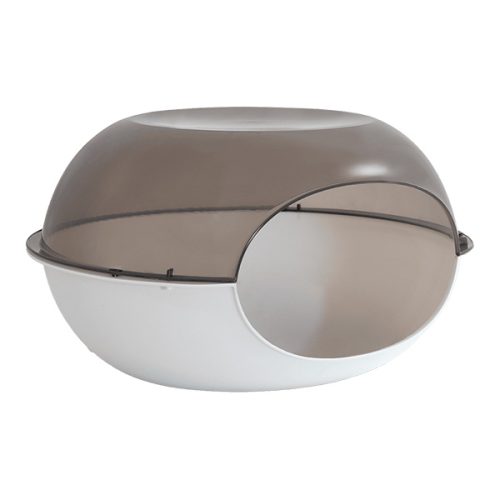 Casota Plástico "Luna Fume" - 57X38X31 Cm - Branco