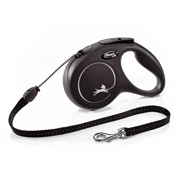 Flexi New Classic (Fio/Tam. Xs) 3 Mt / 8 Kg (Preto) - Xs - 3 Mt / 8 Kg