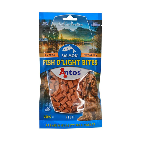 Snack Natural "Fish D'Light Bites" Salmão - 100G