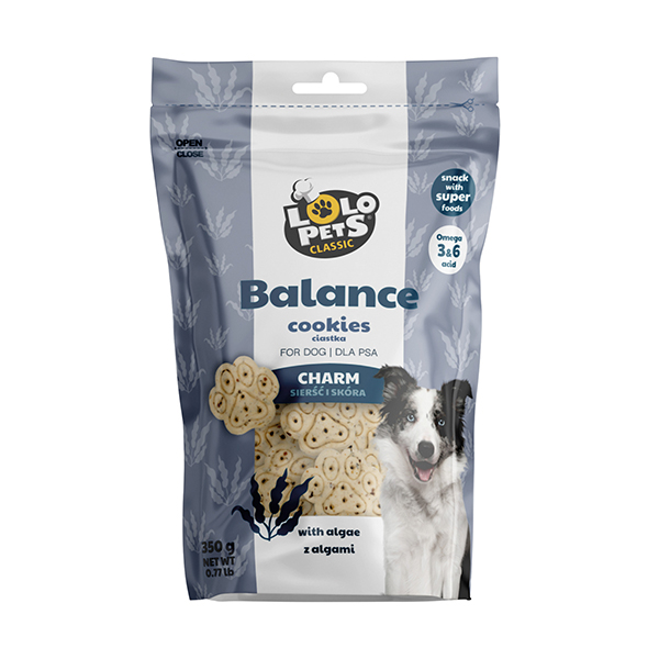 Biscoitos P/ Cão - Balance - Charm - For A Shiny Coat And Healthy Skin - 350G