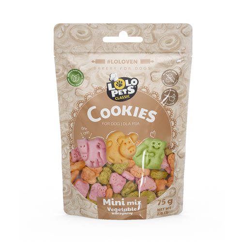 Biscoitos P/ Cão - Animais Mini Mix - Vegetais 75G