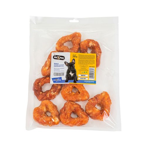 Snack Natural "Chicken Wrapped Hearts" 7-8Cm - Galinha - 500G