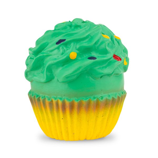 Brinquedo Cão "Latex Cupcake" C/ Som - 8 Cm