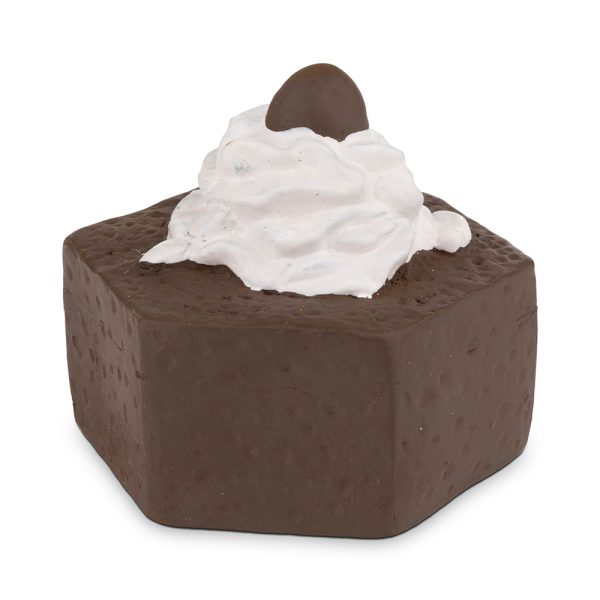 Brinquedo Cão "Latex Chocolate Cupcake" C/ Som - 8 Cm