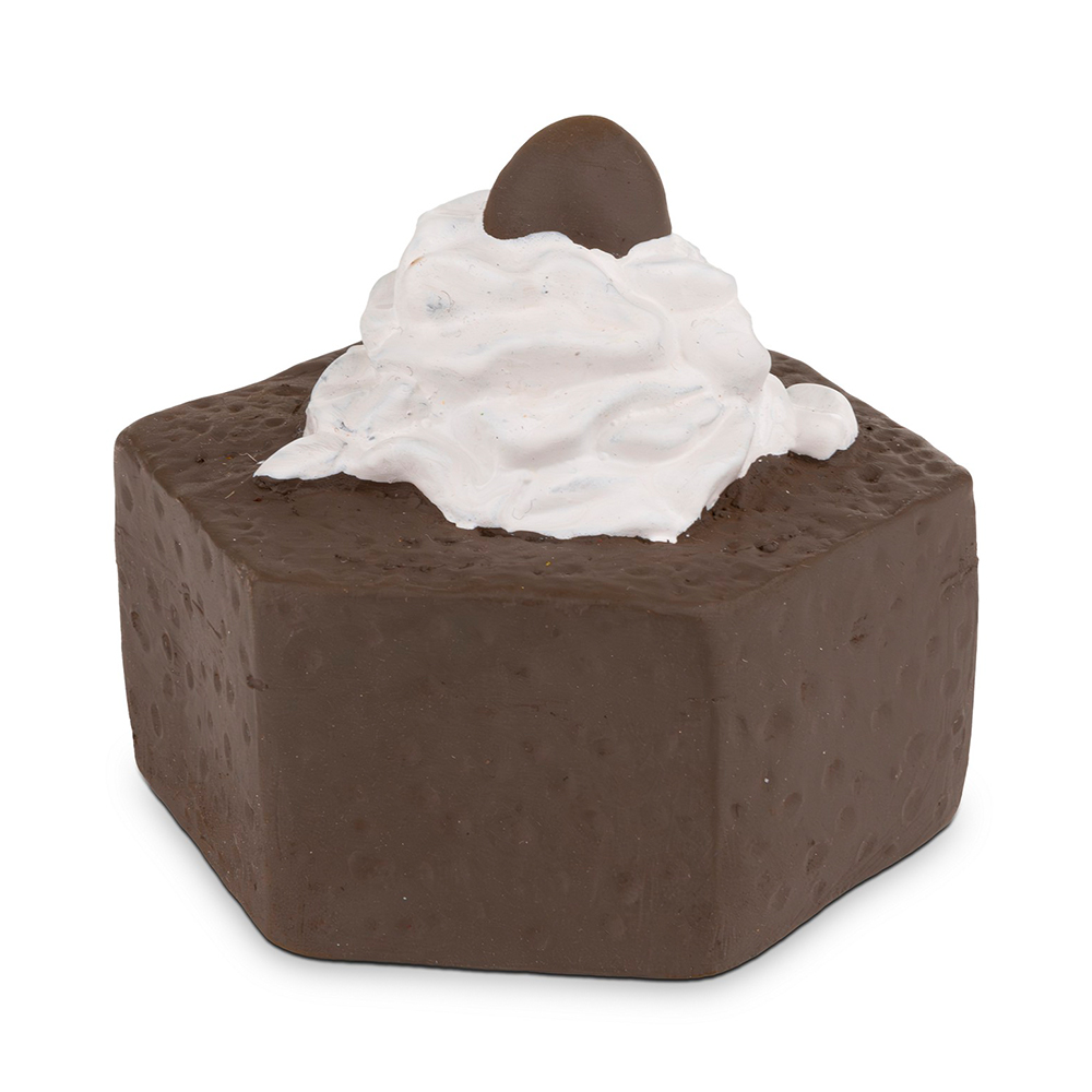 Brinquedo Cão "Latex Chocolate Cupcake" C/ Som - 8 Cm