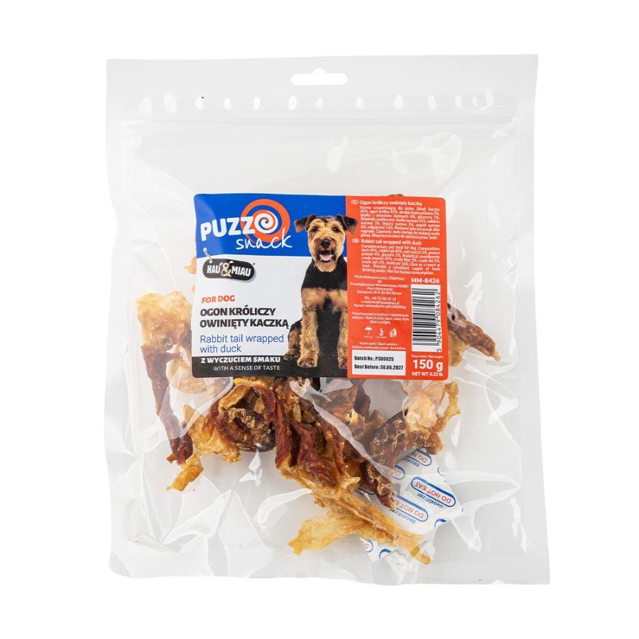 Snack Natural "Rabbit Tail With Duck" - Pato - 150G