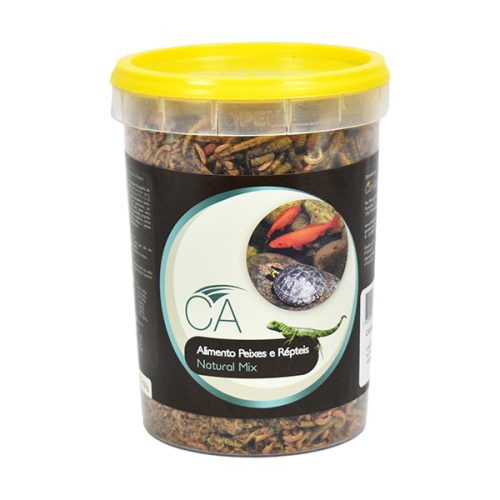 Ca - Alimento Peixes E Répteis Natural Mix - Pote 1,5 Lt - 280 G