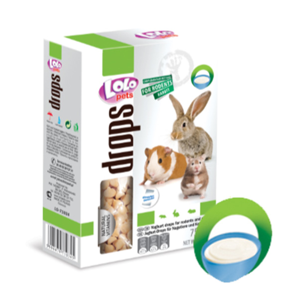 Snack P/ Roedores Drops De Iogurte 60G
