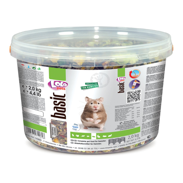 Alimento Completo P/ Hamsters - Pote 2.2Kg-3L