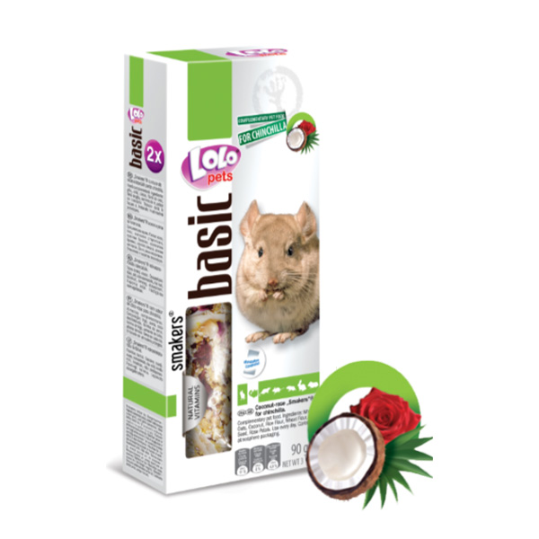 Barritas De Côco E Rosas P/ Chinchilas - 2Un-90G