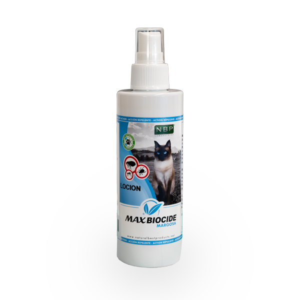 Max Biocide Margosa - Loção Spray P/ Gatos - 200Ml