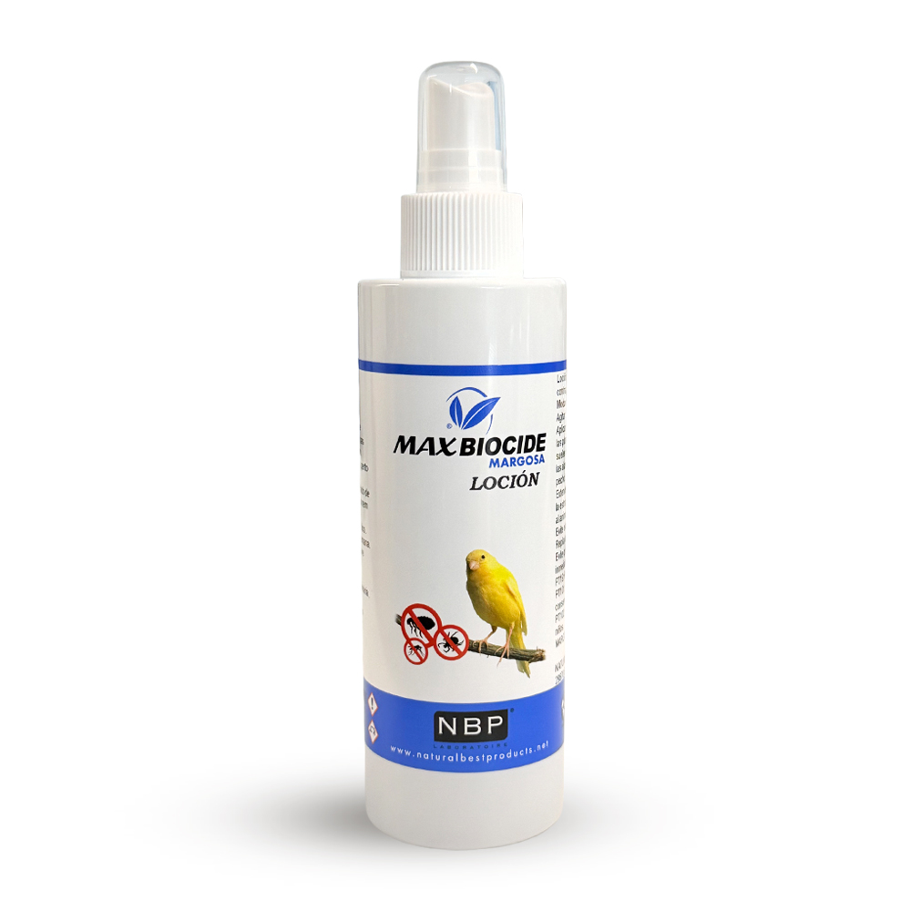 Max Biocide Margosa - Loção Spray P/ Pássaros - 200Ml