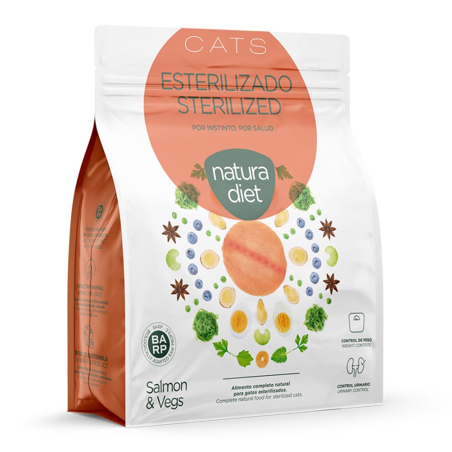 Natura Diet Cat Sterilized Salmon 400 Gr