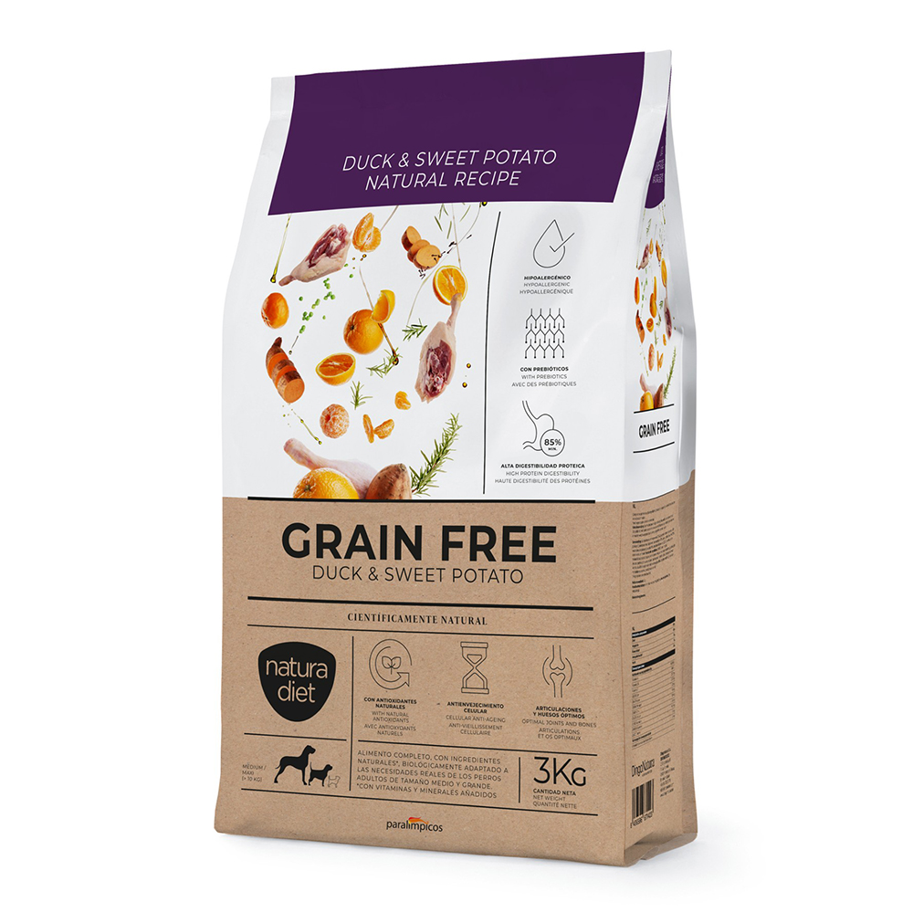 Natura Diet Grain Free Duck & Sweet Potato 3 Kg
