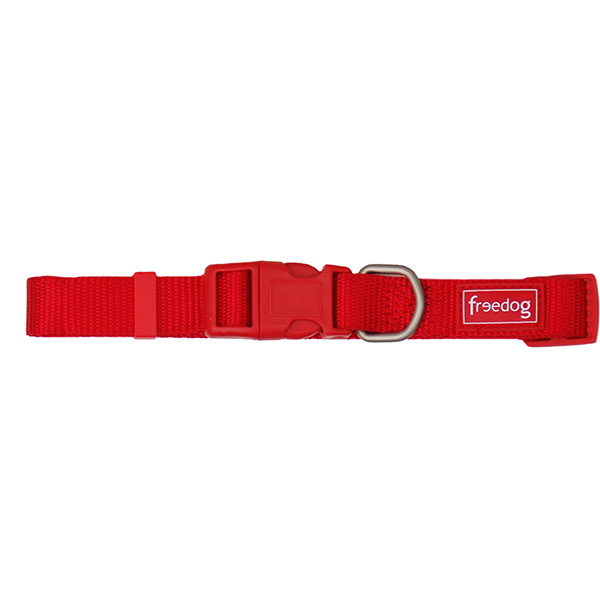 Coleira Nylon Basic Vermelho 0.8X10/20Cm - 8Mm X 10/20Cm