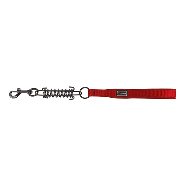 Trela Pega Nylon C/ Mola Gun - 20Mm X 45Cm Vermelho