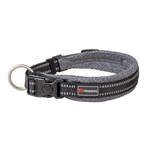 Coleira Shiva Cinzento - 25Mm X 38/66Cm - L