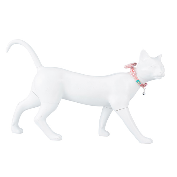 Coleira Gato C/ Laço - 10Mm X 20/30Cm - Rosa
