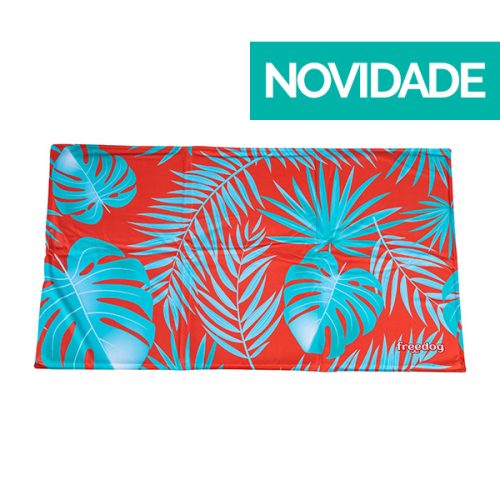 Freedog Cool Bed Espuma - 110 X 70Cm - Coral Palm - 110 X 70 Cm