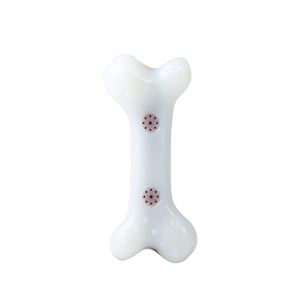 Brinquedo Osso Rigído Nylon - Sabor A Carne - 21Cm