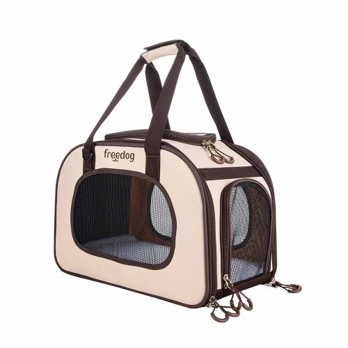 Transportadora Traveltails - Cream & Chocolate 45X23X30 Cm