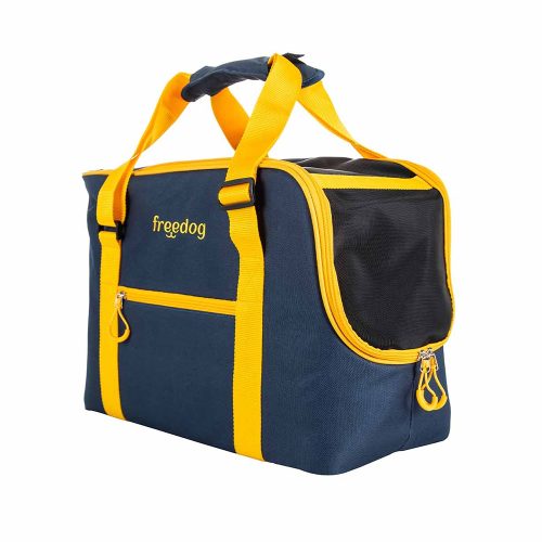Transportadora Tote Traveltails - Blue & Mustard 45X21X30 Cm