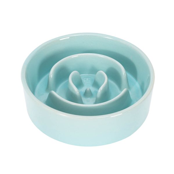 Comedouro Slowfood - Blue 14X14X5 Cm (300Ml)