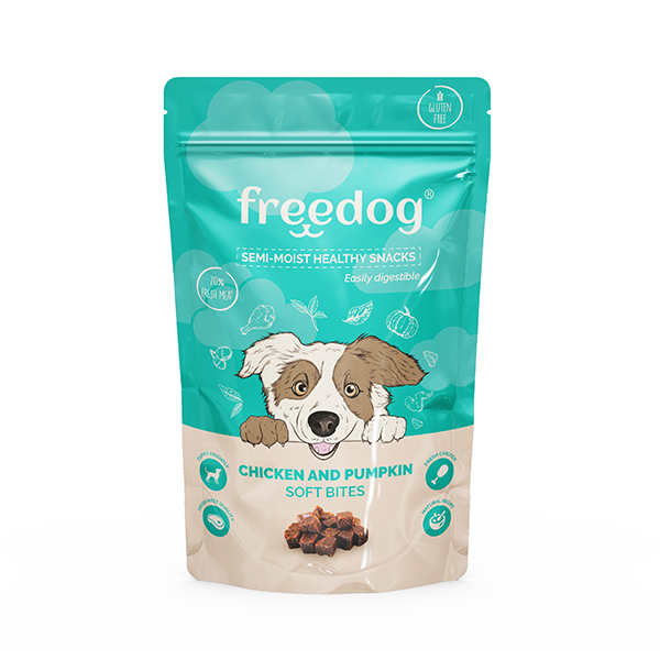 Freedog Snack Semi-Húmido Frango E Abóbora 100Gr