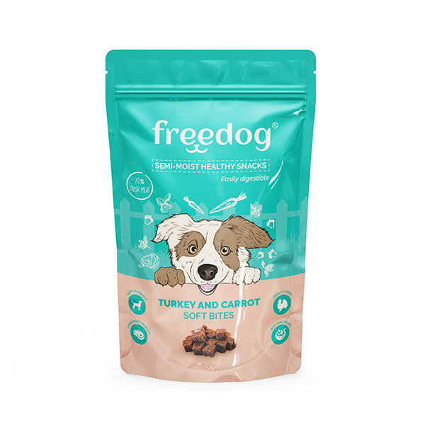 Freedog Snack Semi-Húmido Perú E Cenoura 100Gr