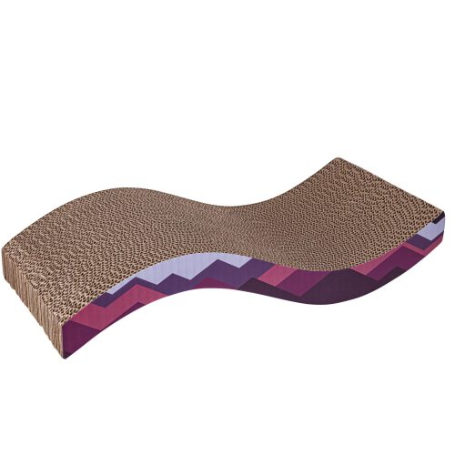 Arranhador Cartão Cat-Nip - Cartoncraze Snake Vermelho - 45X23X9 Cm
