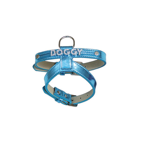 Peitoral "Brightdoggy" Azul 20Mm - 20Mm X 36/48Cm