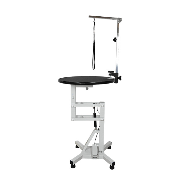 Groomtek - Mesa Grooming Hidráulica Redonda - Diam. 60 Cm