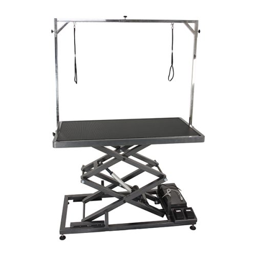 Groomtek - Mesa Grooming Elétrica Alta Preta - 125X65 Cm