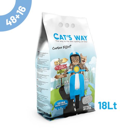 Pack Litter Aglomerante Cat'S Way - Carbon Effect 18Lt - 48+16 Oferta