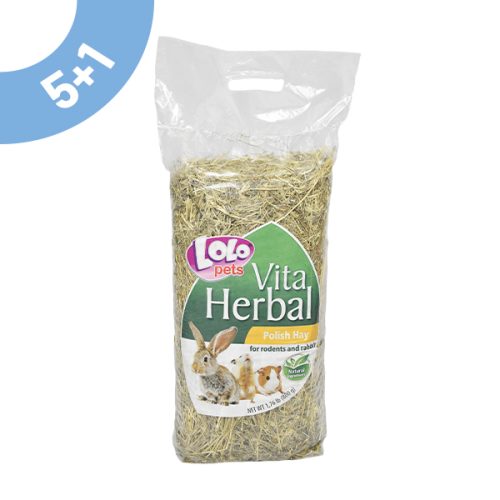 Pack Feno P/ Roedores 800 G - 6 Unidades - 5+1 Oferta