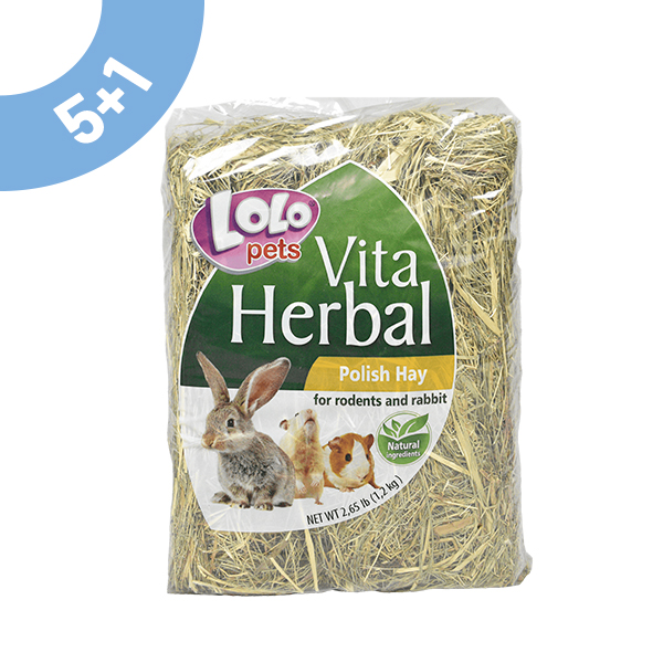 Pack Feno P/ Roedores 1.2 Kg - 4 Unidades - 5+1 Oferta